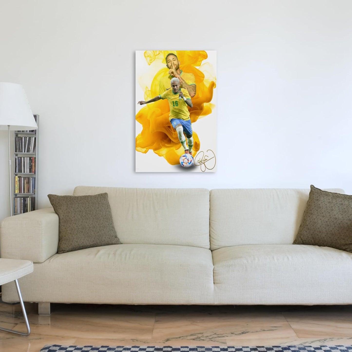 Neymar Poster Wall Art Canvas Print