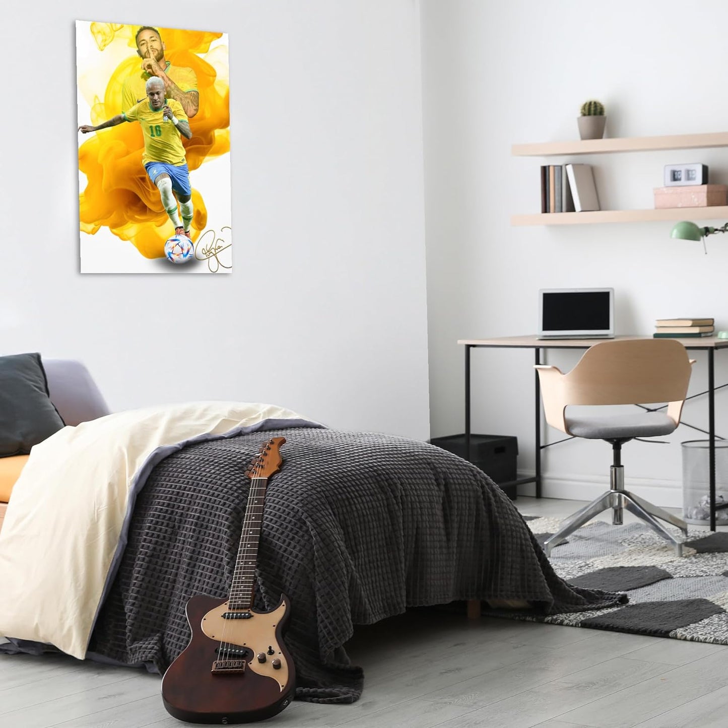 Neymar Poster Wall Art Canvas Print