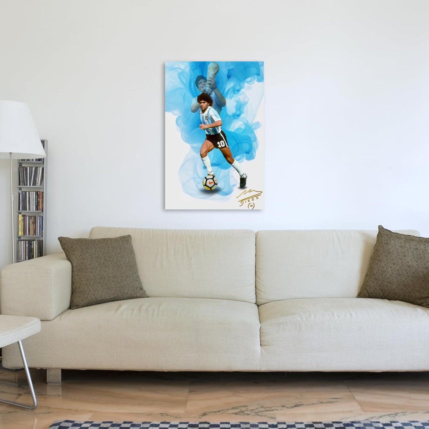 Diego Maradona Poster Wall Art Canvas Print