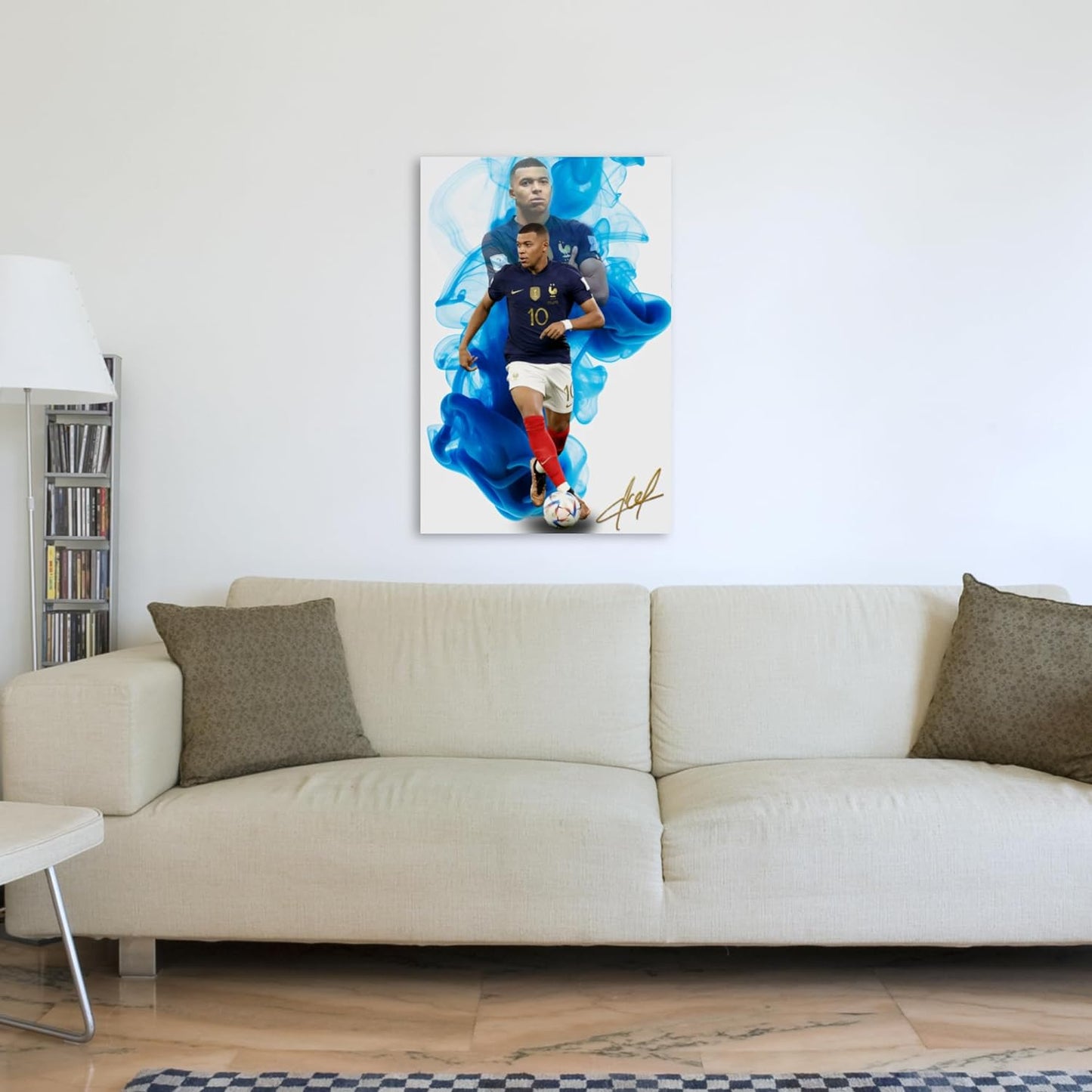 Kylian Mbappé Poster Wall Art Canvas Print